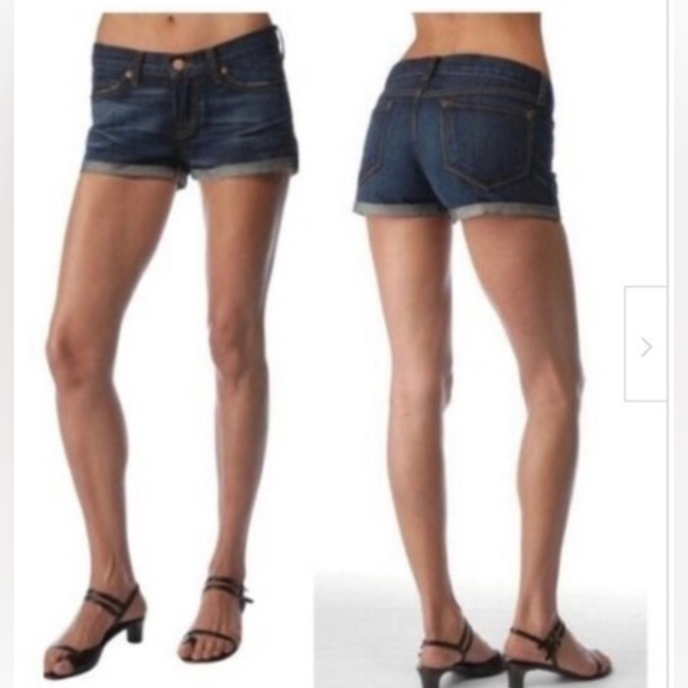 J Brand Denim Cuffed Raw Hem Shorts